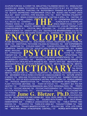 cover image of Encyclopedic Psychic Dictionary